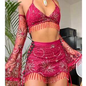 FractalWitch Beaded Two-Piece Set